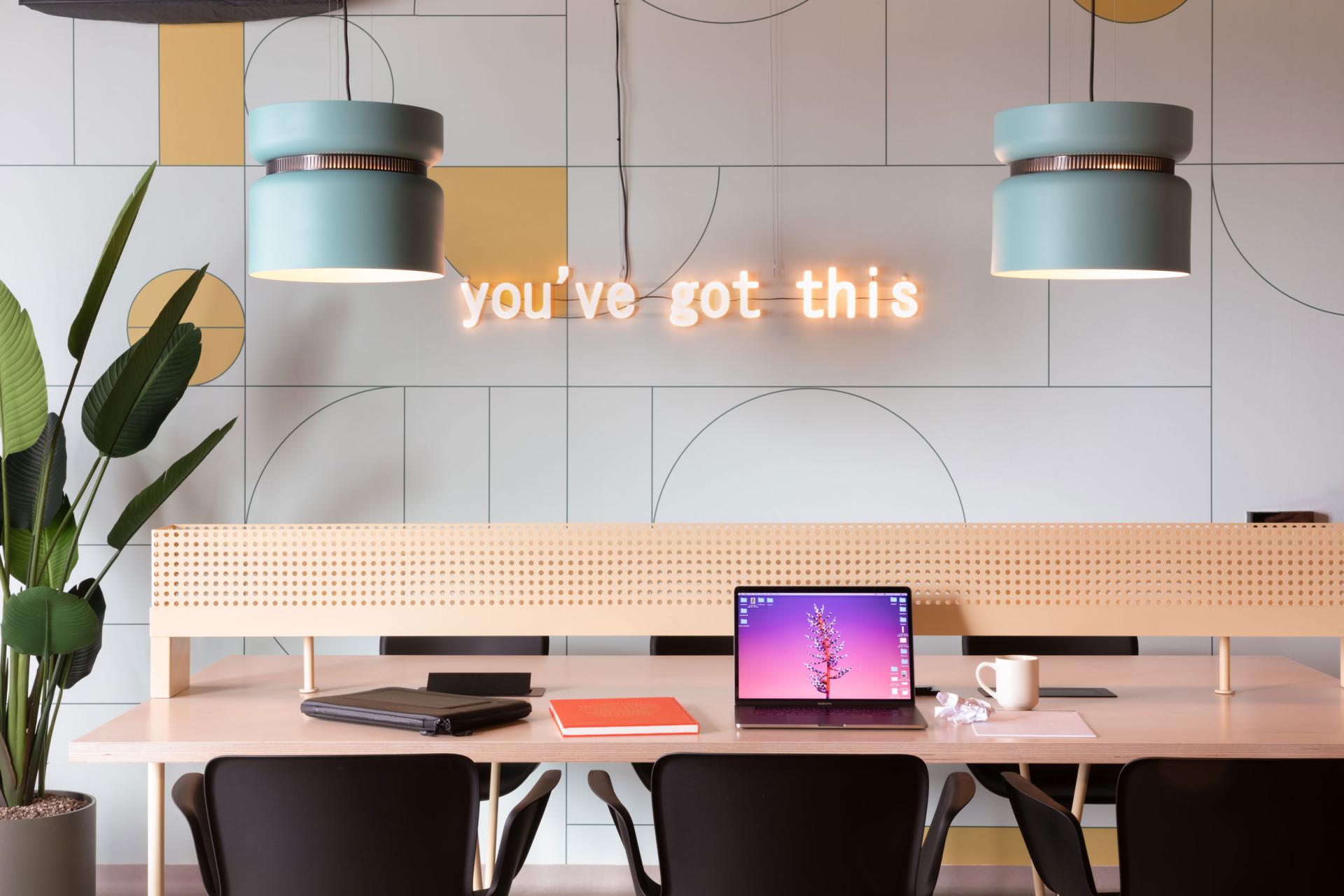 one of the study areas at Basecamp Łódź Rembielińskiego Student dorm